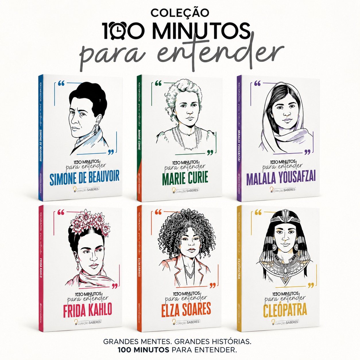 Os 6 livros da Coleção Saberes - Mulheres Notáveis